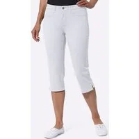 Sieh an! Jeansshorts Capri-Jeans leicht vertieft