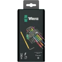 Wera Schraubendreher 967 SPKL/9 Torx BO, (Set, 9 St), für TORX Verschraubungen, farbcodierte Ummantelung