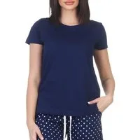 Normann Relaxanzug Damen kurzarm Schlafanzug Oberteil Pyjama Top Mix & Match