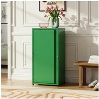 en.casa Mehrzweckschrank »Burlöv« mit 1 Tür und 2 Ablagen 88x40x35 cm Apfelgrün