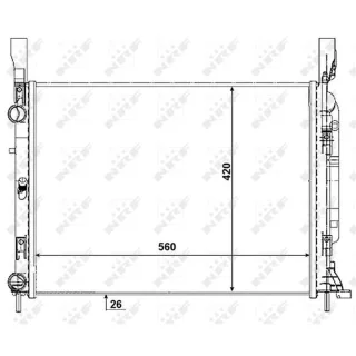 NRF Motork?hler gel?tet Renault Kangoo 53003