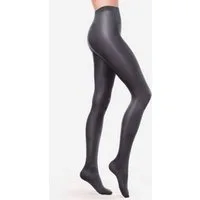 Lycille Strumpfhose blickdichte Strumpfhose für Damen aus Mikrofaser 100 Den GRAPHIT 100 DEN (1 Stück) blickdicht, glänzend, elegant, modern, stylisch