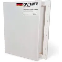 Crazy Canvas Leinwand HOBBY 20x30 cm 2er Pack, Keilrahmen, feine Struktur, versandfrei, 270 g/m², universal grundiert, Made in Berlin