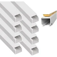 ARLI Kabelkanal Schraubbar mit Bodenlochung (9m Set, 9-St), PVC, schwer entflammbar, IP-Bewertung: IP40
