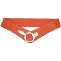 MIRROSI Taillengürtel Leo Unifarbe breit 6cm für Taillenumfang 85 bis 110cm, ONESIZE (Angenehmes Tragesgefühl, Leopard Muster, Unifarben) Breiter Stretch Gürtel