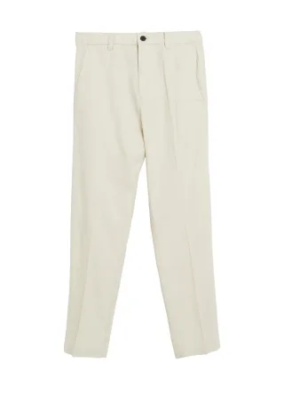 s.Oliver BLACK LABEL - Elegante Chinohose im Relaxed Fit beige - Gr. - 50
