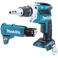Makita Akku-Trockenbauschrauber DFS 250 Z Akku Trockenbauschrauber 18 V Brushless + Magazinschrauben