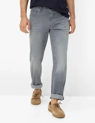 Eurex by Brax Herren Five-Pocket-Hose Style LUKE GREY, denim grau, Gr. 60