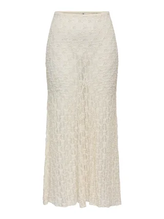 ONLY - ONLAYA LACE LONG SKIRT JRS Birch - Gr. - M