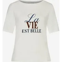 MORE&MORE Kurzarmshirt T-Shirt mit Wording