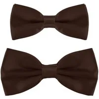 DonDon Fliege DonDon Vater-Sohn Fliegen Set im Partnerlook (2er Set, 2-St) verstellbar