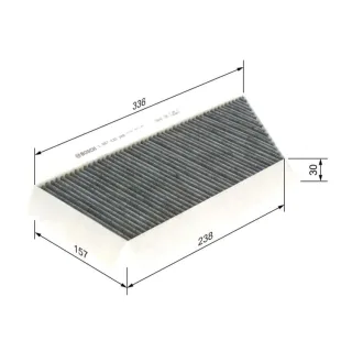 Bosch Aktivkohle-Innenraumfilter Peugeot 206 206+ THINK City