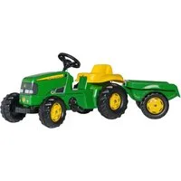 rolly toys® Trettraktor rollyKid, John Deere, mit Trailer