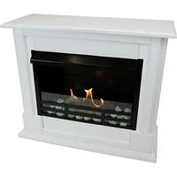 Kaminbau Mierzwa Echtfeuer-Dekokamin Emily (Deluxe, Brenngel & Bio-Ethanol Kamin inkl. regulierbarer Brenner & Zubehör), Farbwahl, Gelkamin, Ethanolkamin, Kaminofen, Bodenkamin