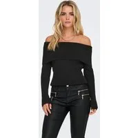 ONLY Strickpullover ONLKATIA LIFE LS OFF SHOULDER KNT NOOS Viskosemischung, regular fit