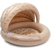 Swim Essentials Pool Swimming Pool 100 cm Brown Panter Canopy 100 x 77 cm, Swimmingpool Planschbecken