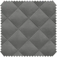 novely® Stoff ALPEN Velours 3-lagig gesteppt - Volumen-Möbelstoff Karo-Raute-Muster, Volumen Möbel-Polsterstoff, Karo Raute 5x5cm, Meterware, 1lfm