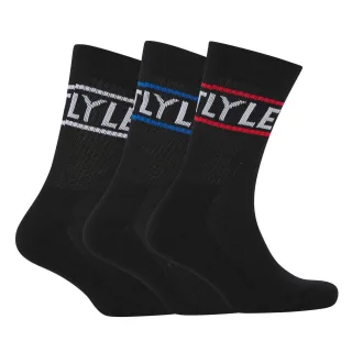 Lyle & Scott - Socken für Herren (3er-Pack) (Schwarz)