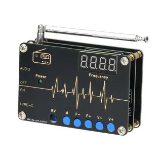 RDA5807M DIY FM Radio Kit 87-108MHz Digital Tube Display TDA2822 Amplifier Easy to Solder Educational Electronic Project