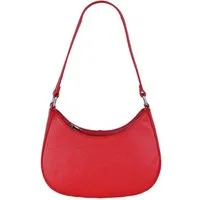 MIRROSI Umhängetasche Damen Schultertasche aus Echtleder, Made in Italy (ca.24x18x8cm), Crossbody aus Echtes Leder, zwei Riemen (kurz und lang)