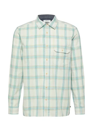 s.Oliver - Hemd türkis/creme/mehrfarbig - Gr. - XL