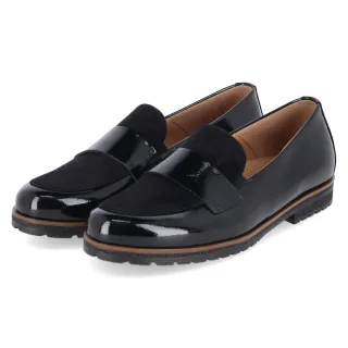 Gabor Loafer - Gr. 37,5 - Schwarz - Leder