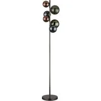 GLOBO LIGHTING LED Stehlampe RIHA, Leuchtmittel wechselbar, Warmweiß, Stehleuchte, Glas, Wohnzimmer, Esszimmer