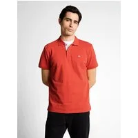 TOM TAILOR Poloshirt mit farblich hervorgehobener Knopfleiste