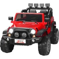 COSTWAY Elektro-Kinderauto 12V, mit 2 Sitzen