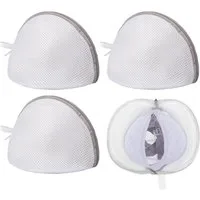 FOUORTUNATE-BEE Wäschenetz 4 Stück Wäschenetz BH, BH Wäschenetz für Waschmaschine,(Wäschesäckchen für Unterwäsche und Socken, Halbkreisform, 4-St., Schützt Empfindliche Kleidung)