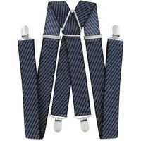 axy Hosenträger Herren Hosenträger 4 Stabile Clips X-Form 3,5cm Breit verstellbar und elastisch 120cm Lang