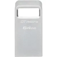 DataTraveler Micro 64 GB, USB-Stick silber, USB-A 3.2 Gen 1