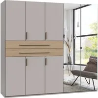 Wimex Drehtürenschrank Digit Kleiderschrank wahlweise mit oder ohne Spiegel (Schlafzimmer Schrank Bestseller im modernem Design) erhältlich in den Breiten 225cm oder 270cm (mit 8 oder 10 Türen)