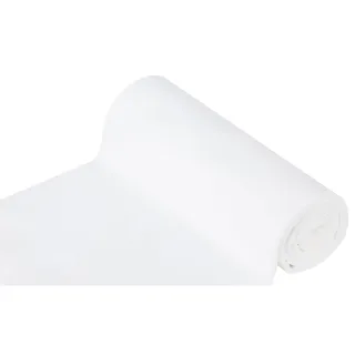 Glatter Bündchenstoff "Comfort", weiß