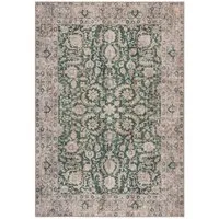 FLAIR RUGS Teppich Beau Floral, rechteckig, Höhe: 2 mm, Waschbarer Vintage Teppich, Wohnzimmer, Schlafzimmer, Esszimmer