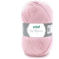 Gründl Wolle 400g Big Mamma uni Großknäuel Strickgarn Häkelgarn Häkelwolle, 1040,00 m (Wolle zum Stricken und Häkeln, pflegeleicht, waschbar, schnell trocknend, wollartiger Charakter), Wolle ohne Schurwolle