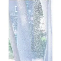 novumfix Gardine klassische Wirkgardine, weiß, Bleiband, halbtransparent 140x250cm(BxH), bügelfrei