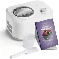 Springlane Eismaschine mit Kompressor - Für Eiscreme, Sorbet & Frozen Yoghurt, 1,00 l, 100,00 W, 1L selbstkühlend - Nur 30 Min Zubereitungszeit, ohne Vorkühlen
