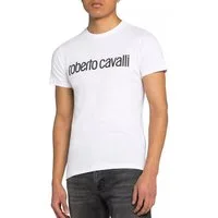 roberto cavalli T-Shirt Signature Logo Slim Fit Shirt Haupt- und exklusivste Linie der Marke