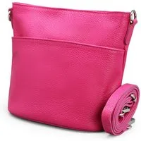 Adel Bags Schultertasche LINA Umhängetasche für Damen, Schultertasche Echtleder Gürteltasche