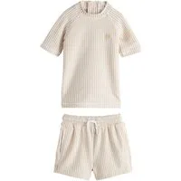 Next Badeanzug Strukturiertes Rash-Trägertop und Badeshorts (2-St)