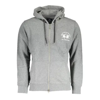 La Martina Grigio Baumwolle Herren Sweatshirt