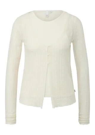 qs - T-Shirt creme - Gr. - S
