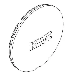 KWC Aquarotter Firmenplakette, grau, Logo, 2000104734, 2000104734 2000104734