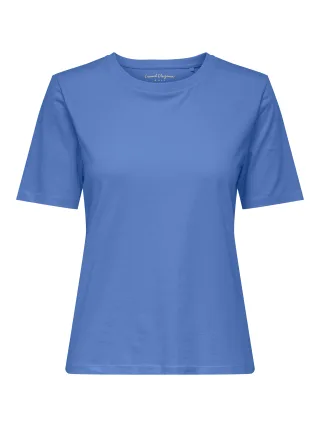 ONLY - ONLHAPPY S/S O-NECK TEE PR JRS Ultramarine - Gr. - M