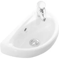 Creavit Waschbecken TP040-00CB00E-0000 (einzel, 1-St), Creavit Keramik Waschbecken Handwaschbecken 39x23 cm Weiß