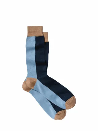 Mey & Edlich Herren Ge(h)zeiten-Socke Blau 80 % Baumwolle, 20 % Polyamid