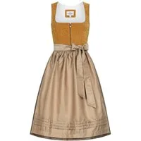 Nübler Trachtenkleid Midi Dirndl Kira in Gelb von Nübler - Rocklänge 65 cm