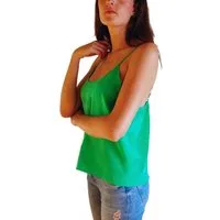 Posh Gear Seidenbluse Damen Bluse Spaghettiträger Top Estivoseta aus 100% Seide