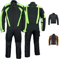 BULLDT Motorradkombi GW322K (Spar-Set, 2-tlg., mit Protektoren) BULLDT Motorradkombi Herren 2-teilig kurze Jacke CE2 Protektoren